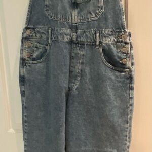 Woman’s Blue Denim Jean Overalls